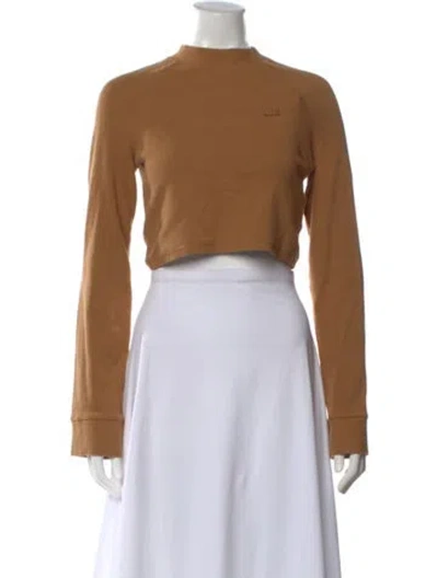 Pre-owned Kith Mock Neck Sweater In Brown