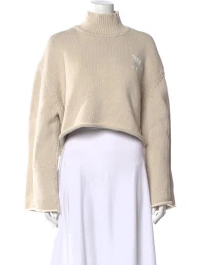 Pre-owned Kith Mock Neck Sweater In Neutral