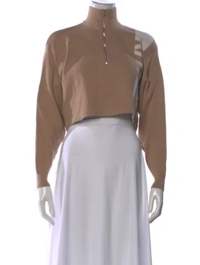 Pre-owned Kith Mock Neck Sweater In Neutral