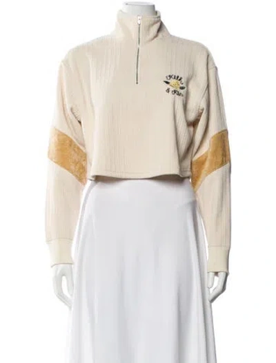 Pre-owned Kith Mock Neck Sweater W/ Tags In Neutral