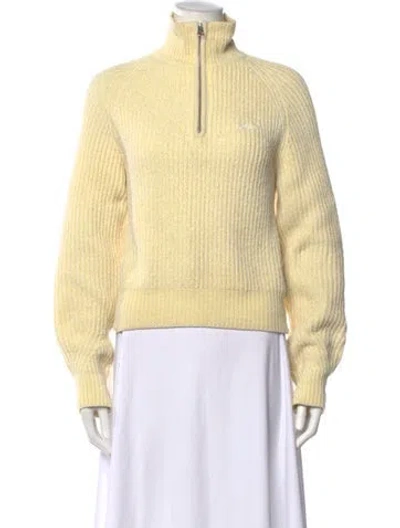 Pre-owned Kith Mock Neck Sweater In Yellow