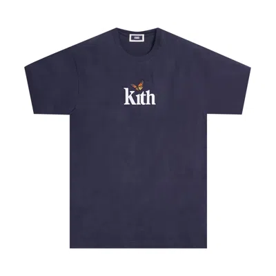 Pre-owned Kith Monarch Butterfly Tee 'navy' | Blue | Men's Size L