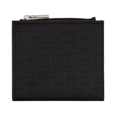 Pre-owned Kith Monogram Leather Snap Wallet 'black' | Men's Size Onesize