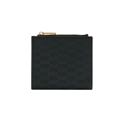 Pre-owned Kith Monogram Leather Snap Wallet 'equestrian' | Black | Men's Size Onesize