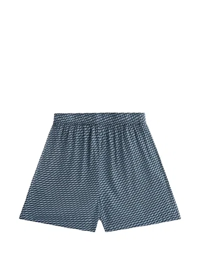 Kith Monogram Shorts In Blue