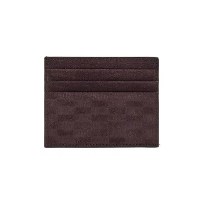 Pre-owned Kith Monogram Suede Card Holder 'incognito' | Grey | Men's Size Onesize