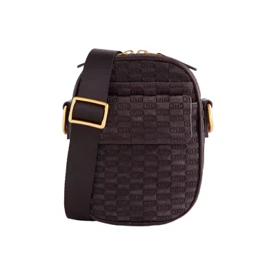 Pre-owned Kith Monogram Suede Passenger K15 Bag 'incognito' | Blue | Men's Size Onesize