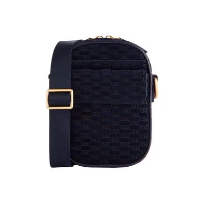 Pre-owned Kith Monogram Suede Passenger K15 Bag 'ink' | Blue | Men's Size Onesize