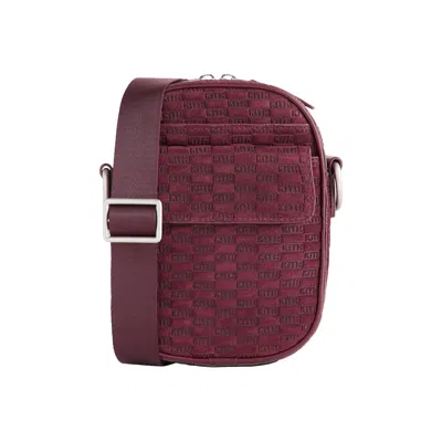 Pre-owned Kith Monogram Suede Passenger K15 Bag 'magma' | Red | Men's Size Onesize