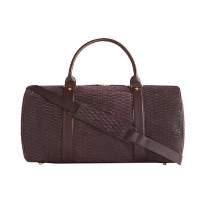 Pre-owned Kith Monogram Suede Traveler K55 Bag 'incognito' | Brown | Men's Size Onesize