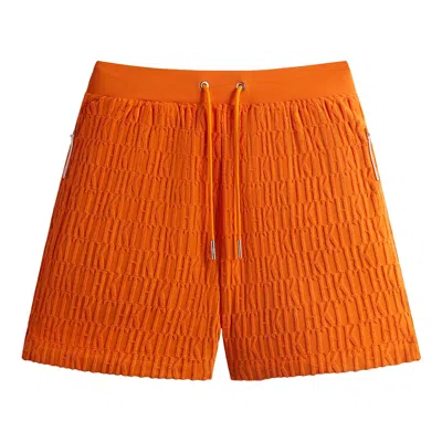 Pre-owned Kith Monogram Terry Graham Short 'clementine' | Orange | Men's Size S