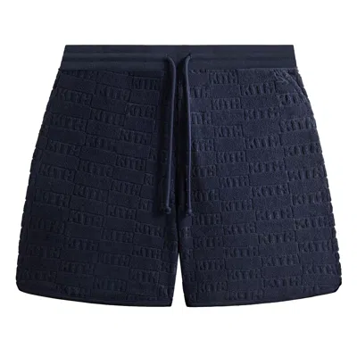 Pre-owned Kith Monogram Towel Terry Jordan Short 'nocturnal' | Black | Men's Size Xs
