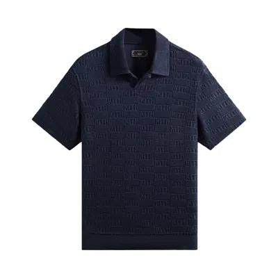 Pre-owned Kith Monogram Towel Terry Leo Polo 'nocturnal' | Black | Men's Size Xl