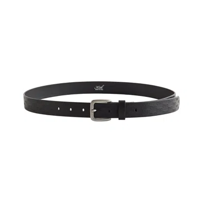 Pre-owned Kith Monogram Vachetta Leather Belt 'black' | Men's Size Xxl