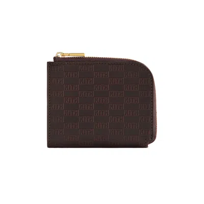 Pre-owned Kith Monogram Vachetta Zip Wallet 'incognito' | Grey | Men's Size Onesize