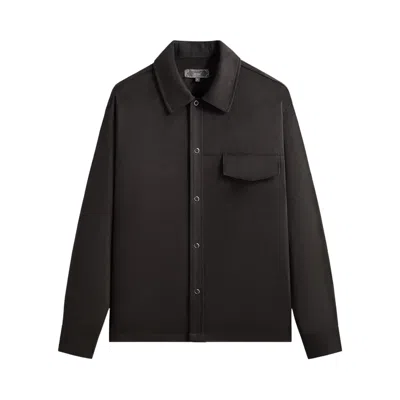 Pre-owned Kith Montague Microsuede Shirt 'black' | Men's Size Xs