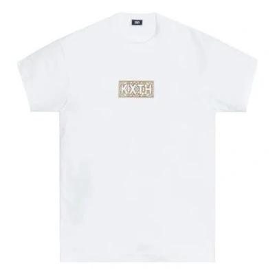 Kith Moroccan Tile Classic Logo Tee 'beige' In White