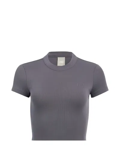Kith Mulberry Ribbed T-shirt In Gray