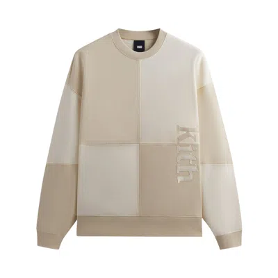 Pre-owned Kith Multi Panelled Nelson Crewneck 'sandrift' In Multi-color