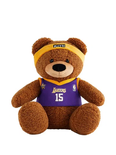 Kith Nba All-star Los Angeles Lakers Teddy Bear In Brown