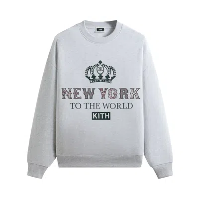 Pre-owned Kith Nelson Crewneck 'light Heather Grey' | Men's Size M In Gray