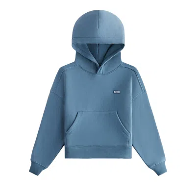 Pre-owned Kith Nelson Hoodie 'anchor' | Blue | Kid's Size S