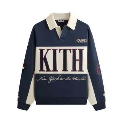Pre-owned Kith Nelson Panelled Rugby 'nocturnal' | Black | Men's Size S