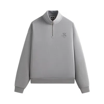 Pre-owned Kith Nelson Quarter Zip 'atrium' | Grey | Men's Size S In Gray