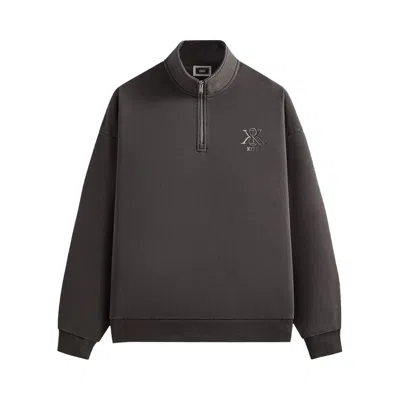 Pre-owned Kith Nelson Quarter Zip 'carbon' | Black | Men's Size Xl