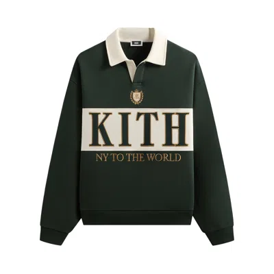 Pre-owned Kith Nelson Rugby Pullover 'stadium' | Green | Men's Size Xl