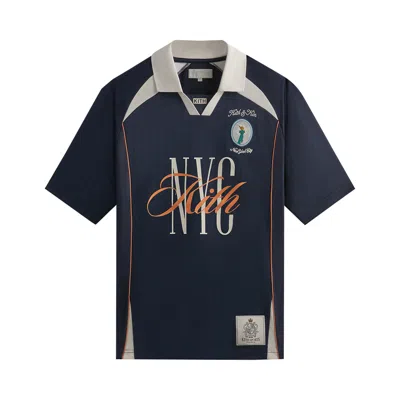 Pre-owned Kith New York Edison Soccer Jersey 'nocturnal' In Blue