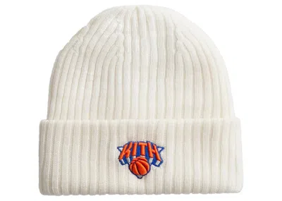 Pre-owned Kith New York Knicks Beanie In Sandrift