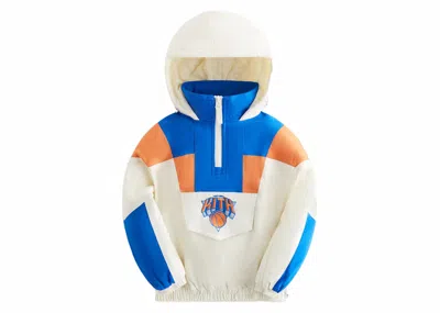 Pre-owned Kith New York Knicks Kids Hooded Quarter Zip Anorak In Jacket Silk