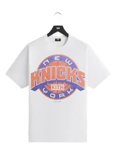 Kith New York Knicks Logo T-shirt In White