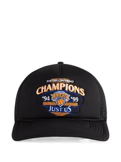 Kith New York Knicks Trucker Cap In Black