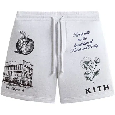 Pre-owned Kith New York To The World Curtis Short 'light Heather Grey' | Men's Size Xxl In Gray