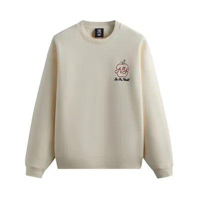 Pre-owned Kith New York To The World Nelson Crewneck 'sandrift' In Cream