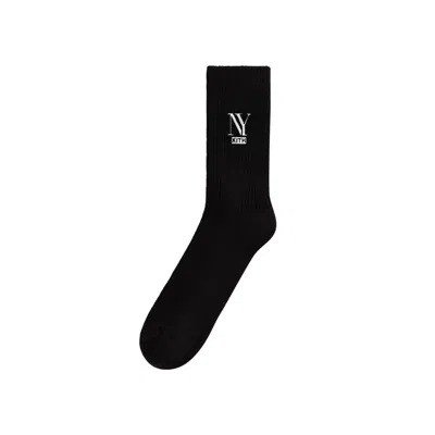 Pre-owned Kith Ny Cotton Slouchy Crew Socks 'black' | Men's Size Onesize