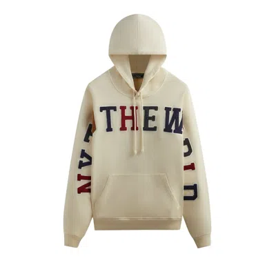 Pre-owned Kith Ny To The World Nelson Hoodie 'sandrift' | Cream | Men's Size M