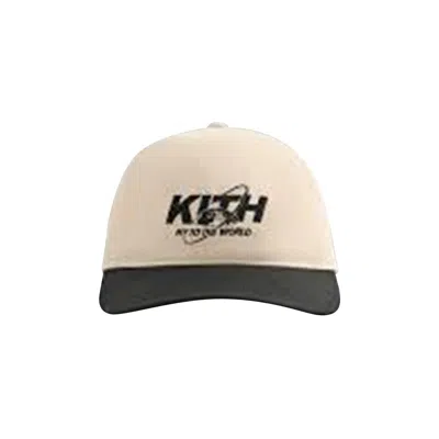 Pre-owned Kith Ny To The World Two Tone Low Pinch Crown 'sandrift' | Cream | Men's Size Onesize In White