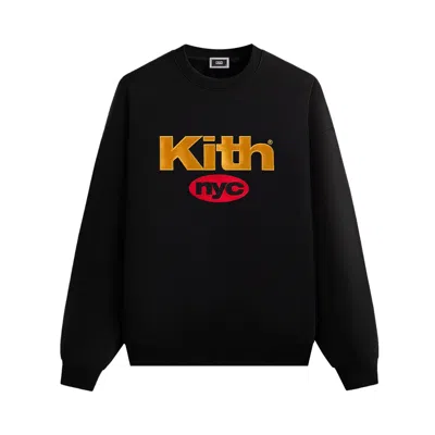 Pre-owned Kith Nyc Nimbus Logo Nelson Crewneck 'black' | Men's Size L