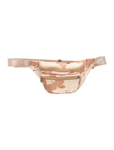 Pre-owned Kith Nylon Belt Bag In Pink