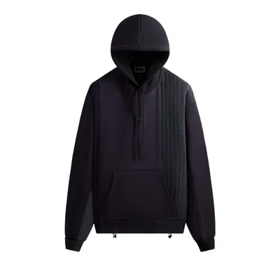 Pre-owned Kith Nylon Combo Nelson Hoodie 'admiral' | Blue | Men's Size Xl