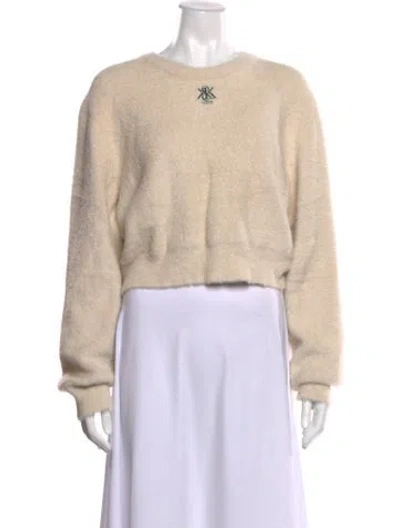 Pre-owned Kith Nylon Crew Neck Sweater In Neutrals