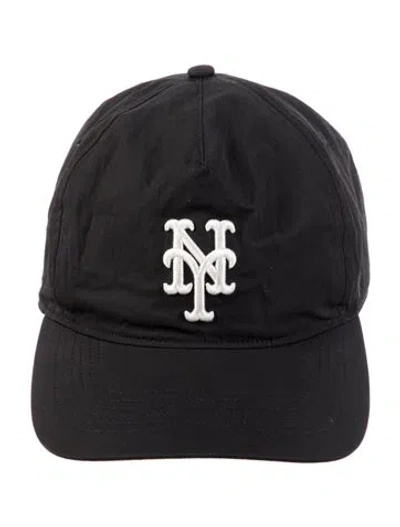 Pre-owned Kith Nylon Mets Snapback In Black