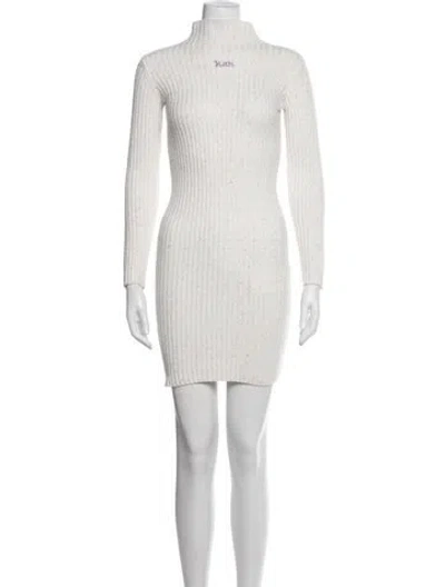 Pre-owned Kith Nylon Mini Dress In White