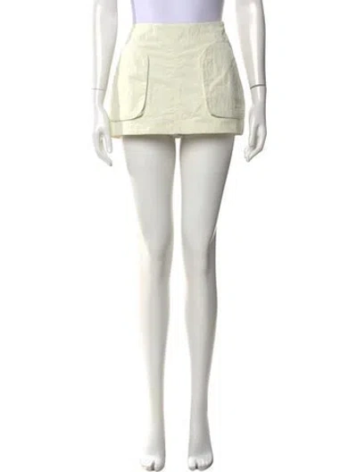 Pre-owned Kith Nylon Mini Skirt In Neutral