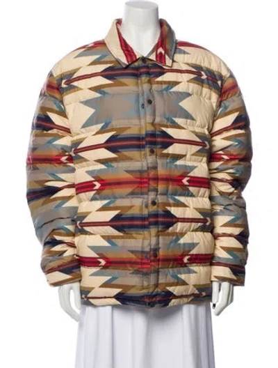 Pre-owned Kith Nylon Printed Down Jacket In Multi