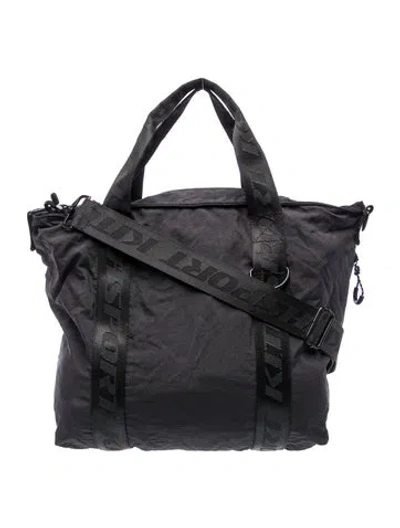 Pre-owned Kith Nylon Weekender Bag In Black