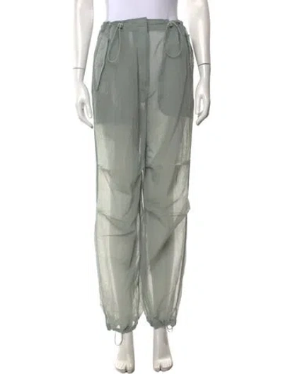 Pre-owned Kith Nylon Wide Leg Pants In Green